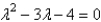 <strong>The characteristic equation of is</strong> A) B) C) D) E)