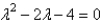 <strong>The characteristic equation of is</strong> A) B) C) D) E)