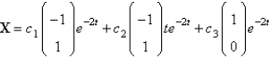 <strong>The solution of the system is</strong> A) B) C) D) E) none of the above