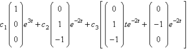 <strong>Let A be the matrix of the previous two problems. The solution of is</strong> A) B) C) D) E)