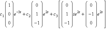 <strong>Let A be the matrix of the previous two problems. The solution of is</strong> A) B) C) D) E)