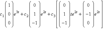 <strong>Let A be the matrix of the previous two problems. The solution of is</strong> A) B) C) D) E)