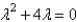 <strong>The characteristic equation of is</strong> A) B) C) D) E)