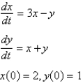 <strong>When the Laplace transform is applied to the system the resulting transformed system is</strong> A) B) C) D) E)