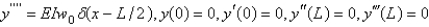 <strong>A uniform beam of length L has a concentrated load, , at . It is embedded at the left end and free at the right end. The correct initial value problem for the vertical deflection, , at a distance x from the embedded end is</strong> A) B) C) D) E)
