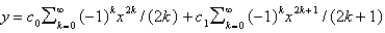 <strong>A power series solution about of the differential equation is</strong> A) B) C) D) E)