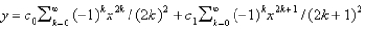 <strong>A power series solution about of the differential equation is</strong> A) B) C) D) E)