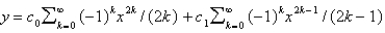 <strong>A power series solution about of the differential equation is</strong> A) B) C) D) E)