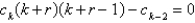 <strong>The recurrence relation for the differential equation is</strong> A) B) C) D) E)