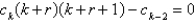 <strong>The recurrence relation for the differential equation is</strong> A) B) C) D) E)