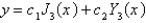 <strong>The solution of the previous problem is</strong> A) B) , where is given by an infinite series C) D) E)