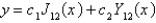 <strong>The solution of the previous problem is</strong> A) B) , where is given by an infinite series C) D) E)
