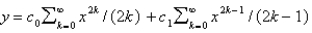 <strong>A power series solution about of the differential equation is</strong> A) B) C) D) E)