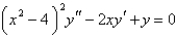 <strong>For the differential equation , the point is</strong> A) an ordinary point B) a regular singular point C) an irregular singular point D) a special point E) none of the above