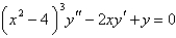 <strong>For the differential equation , the point is</strong> A) an ordinary point B) a regular singular point C) an irregular singular point D) a special point E) none of the above