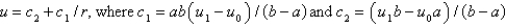 <strong>The boundary value problem is a model for the temperature distribution between two concentric spheres of radii and , with .The solution of this problem is</strong> A) B) C) D) E) none of the above