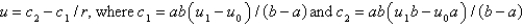 <strong>The boundary value problem is a model for the temperature distribution between two concentric spheres of radii and , with .The solution of this problem is</strong> A) B) C) D) E) none of the above