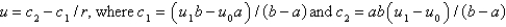 <strong>The boundary value problem is a model for the temperature distribution between two concentric spheres of radii and , with .The solution of this problem is</strong> A) B) C) D) E) none of the above