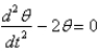 <strong>A pendulum of length 16 feet hangs from the ceiling. Let represent the gravitational acceleration. The correct linearized differential equation for the angle, , that the swinging pendulum makes with the vertical is</strong> A) B) C) D) E)