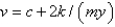 <strong>In the previous problem, the solution for the velocity, , is</strong> A) B) C) D) E) none of the above