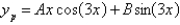 <strong>Without solving for the undetermined coefficients, the correct form of a particular solution of the differential equation is</strong> A) B) C) D) E)