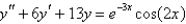 <strong>Without solving for the undetermined coefficients, the correct form of a particular solution of the differential equation is</strong> A) B) C) D) E)