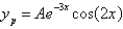 <strong>Without solving for the undetermined coefficients, the correct form of a particular solution of the differential equation is</strong> A) B) C) D) E)
