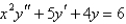 <strong>The auxiliary equation for the differential equation is</strong> A) B) C) D) E)