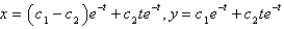 <strong>The solution of the system of differential equations is</strong> A) B) C) D) E)