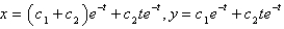 <strong>The solution of the system of differential equations is</strong> A) B) C) D) E)