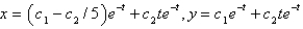 <strong>The solution of the system of differential equations is</strong> A) B) C) D) E)
