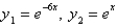 <strong>Two linearly independent solutions of the differential equation are</strong> A) B) C) D) E)