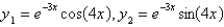 <strong>Two linearly independent solutions of the differential equation are</strong> A) B) C) D) E)