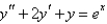 <strong>A particular solution of the differential equation is</strong> A) B) C) D) E)