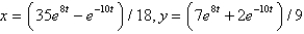 <strong>The solution of the initial value problem is</strong> A) B) C) D) E)