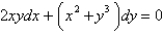 <strong>The differential equation is</strong> A) linear B) homogeneous C) separable D) exact E) Bernoulli