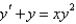 <strong>The differential equation is</strong> A) linear B) homogeneous C) separable D) exact E) Bernoulli