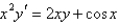 <strong>The differential equation is</strong> A) linear B) homogeneous C) separable D) exact E) Bernoulli
