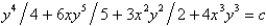 <strong>The differential equation is</strong> A) exact with solution B) exact with solution C) exact with solution D) exact with solution E) not exact