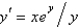 <strong>The differential equation is</strong> A) linear B) homogeneous C) separable D) exact E) Bernoulli