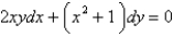 <strong>The differential equation is</strong> A) exact with solution B) exact with solution C) exact with solution D) exact with solution E) not exact