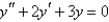 <strong>The differential equation is</strong> A) first order linear B) second order linear C) third order linear D) first order nonlinear E) second order nonlinear