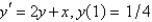 <strong>The solution of the initial value problem is , where </strong> A) 2 B) C) D) E) 1