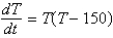 <strong>The temperature of a cup of coffee obeys Newton's law of cooling. The initial temperature of the coffee is and one minute later, it is . The ambient temperature of the room is . If represents the temperature of the coffee at time t, the correct differential equation for the temperature with side conditions is</strong> A) B) C) D) E)