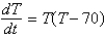 <strong>The temperature of a cup of coffee obeys Newton's law of cooling. The initial temperature of the coffee is and one minute later, it is . The ambient temperature of the room is . If represents the temperature of the coffee at time t, the correct differential equation for the temperature with side conditions is</strong> A) B) C) D) E)