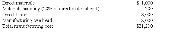 Make/Buy and the Opportunity Cost of Freed Capacity Leland Manufacturing uses 10 units of part KJ37 each month in the production of radar equipment.The cost to manufacture one unit of KJ37 is presented in the accompanying table. Materials handling represents the direct variable costs of the receiving department and is applied to direct materials and purchased components on the basis of their cost.This is a separate charge in addition to manufacturing overhead.Leland's annual manufacturing overhead budget is one-third variable and two-third fixed.Scott Supply,one of Leland's reliable vendors,has offered to supply part KJ37 at a unit price of $15,000.The fixed cost of producing KJ37 is the cost of a special piece of testing equipment that ensures the quality of each part manufactured.This testing equipment is under a long-term,noncancelable lease.If Leland were to purchase part KJ37,materials handling costs would not be incurred. Required: a.If Leland purchases the KJ37 units from Scott,the capacity Leland was using to manufacture these parts would be idle.Should Leland purchase the parts from Scott? Make explicit any key assumptions. b.Assume Leland Manufacturing is able to rent all idle capacity for $25,000 per month.Should Leland purchase from Scott Supply? Make explicit any key assumptions. c.Assume that Leland Manufacturing does not wish to commit to a rental agreement but could use idle capacity to manufacture another product that would contribute $52,000 per month.Should Leland manufacture KJ37? Make explicit any key assumptions.