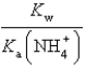 <strong>What is the equilibrium constant for the following reaction? NH<sub>4</sub><sup>+</sup> + OH<sup>-</sup> NH<sub>3</sub> + H<sub>2</sub>O</strong> A) B) C) D) E)