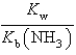 <strong>What is the equilibrium constant for the following reaction? NH<sub>4</sub><sup>+</sup> + OH<sup>-</sup> NH<sub>3</sub> + H<sub>2</sub>O</strong> A) B) C) D) E)