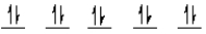 <strong>A complex ion is a square planar complex. It has a d<sup>8</sup> electron configuration. What is the most reasonable d orbital scheme for this complex?</strong> A) B) C) D) E)
