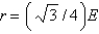 <strong>Aluminum metal crystallizes in a face-centered cubic structure. What is the relationship between the radius of an Al atom (r) and the length of an edge of the unit cell (E)?</strong> A) B) C) r = 2E D) r = 4E E) r = E/2